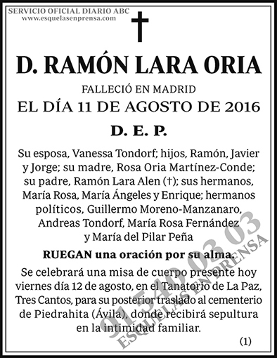 Ramón Lara Oria